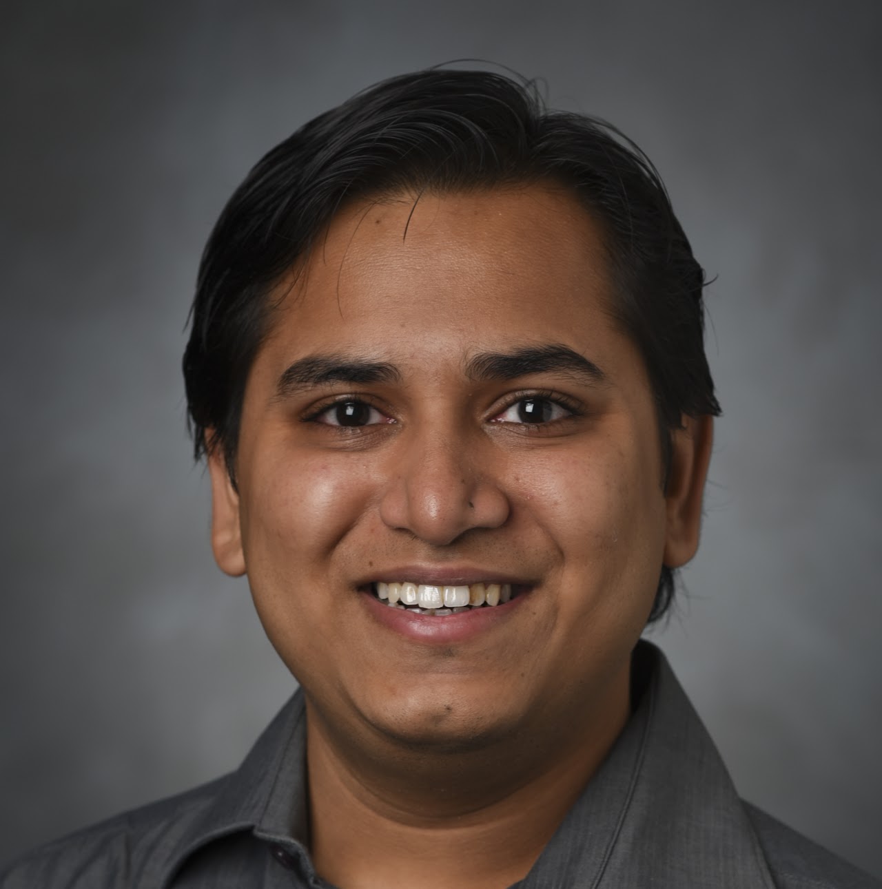 Cyan Subhra Mishra, head and shoulders portrait